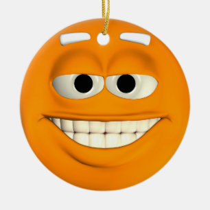Ornement En Céramique Orange