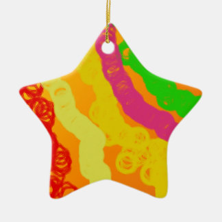 Ornement En Céramique orange puissant