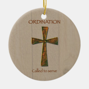 Ornement En Céramique Ordination générale Félicitations, Metal Design