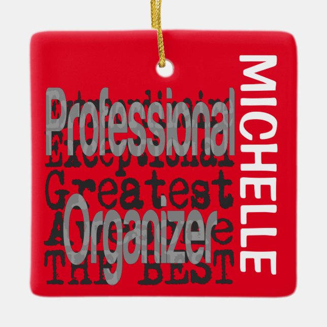 Ornement En Céramique Organisateur professionnel Extraordinaire PERSONNA (Devant)