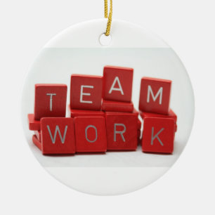 Ornement En Céramique Organisation de travail d'équipe