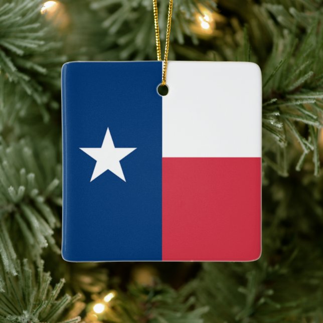 Ornement En Céramique Organisation du drapeau du Texas (Arbre)