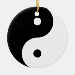 Ornement En Céramique Organisation Yin Yang (double face)