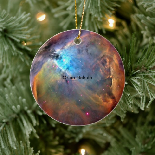 Ornement En Céramique Orion Nebula Space Galaxy (Arbre)