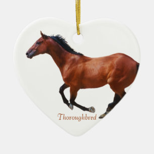 Ornement En Céramique Ornament de la galopante Thoroughbred