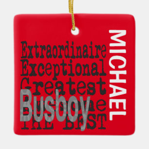 Ornement En Céramique Ornement céramique Busboy Extraordinaire CUSTOM