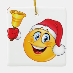 ORNEMENT EN CÉRAMIQUE **ORNEMENT DE NOËL** AVEC COOL EMOJI