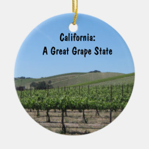 Ornement En Céramique Ornement: Vignoble pittoresque Paso Robles