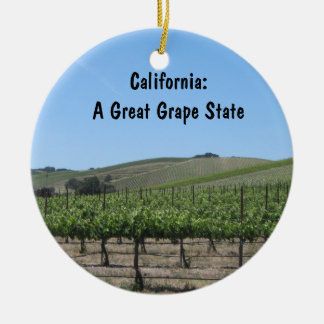 Ornement En Céramique Ornement: Vignoble pittoresque Paso Robles