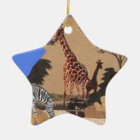 Ouganda - Carte de la faune - Imprimer
