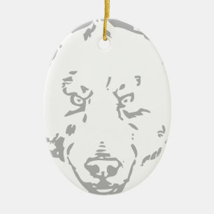 Ornement En Céramique Ours Ours Brun Animal Forêt Bois Arbre feuille