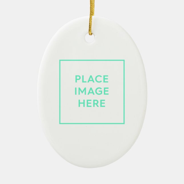 Ornement en céramique ovale (Devant)