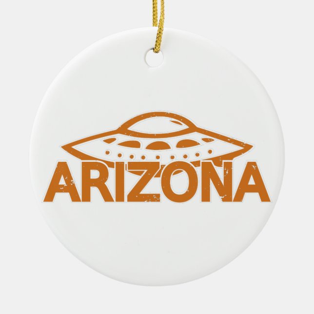 Ornement En Céramique OVNI Arizona (Devant)