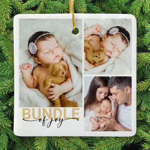 Ornement En Céramique Pack de photos pour bébé Joy New Baby