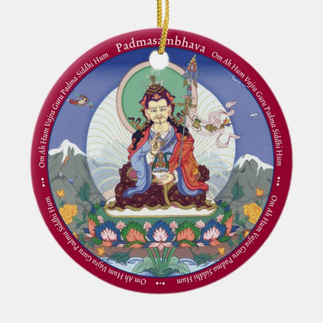ORNEMENT EN CÉRAMIQUE - Padmasambhava + Fin (Devant)
