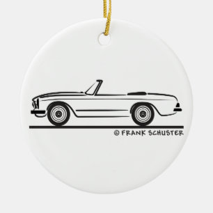 Ornement En Céramique Pagode Mercedes SL Kabrio