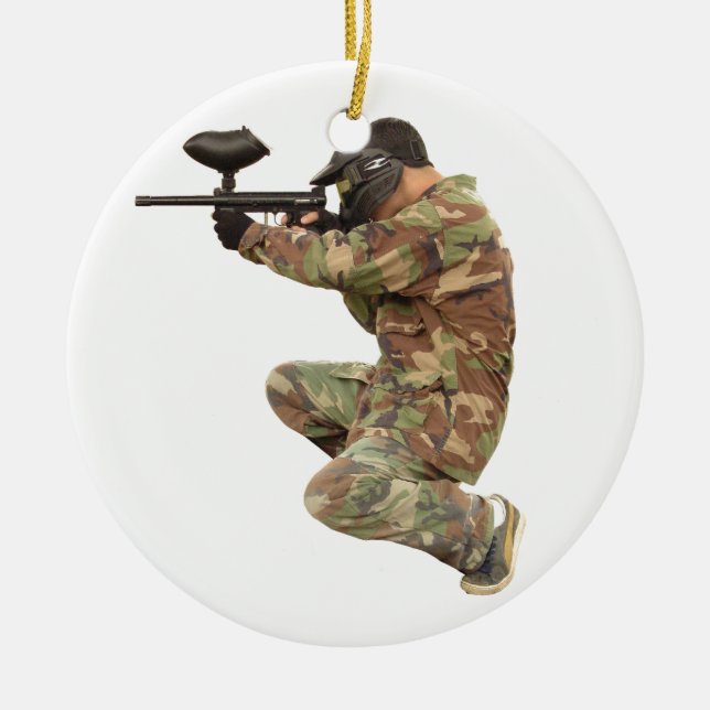 Ornement En Céramique Paintballing (Devant)
