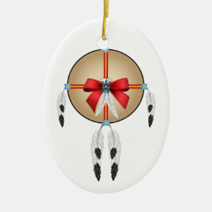 Ornement En Céramique Paix ici sur terre, Ojibwe