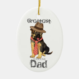 Ornement en céramique papa GSD