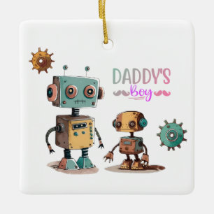 Ornement En Céramique "Papa's Boy" Robots design