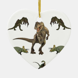 Ornement En Céramique Papier à enveloppement de dinosaure