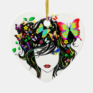 Ornement En Céramique Papillon cool 1A