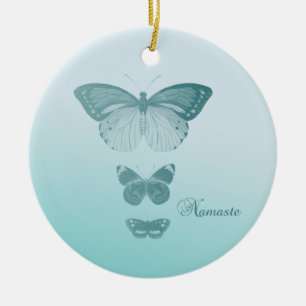 Ornement En Céramique Papillons de Namaste