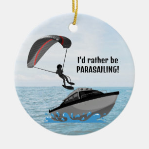 Ornement en céramique parachute personnalisé