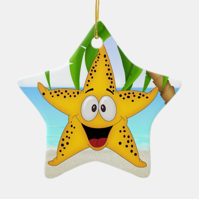 Ornement En Céramique Paradise Beach Star Fish - SRF (Devant)