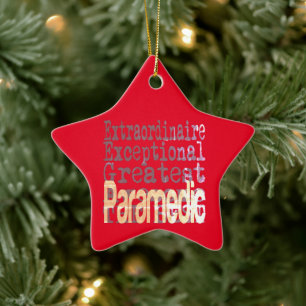 Ornement En Céramique Paramedic Extraordinaire
