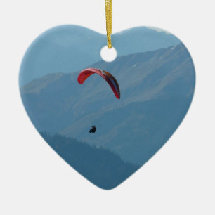 Ornement En Céramique Parapente suisse