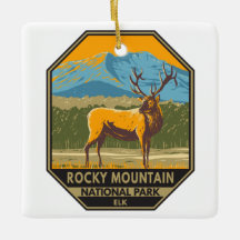Parc national des Rocheuses Colorado Elk Vintage 