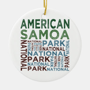 Ornement En Céramique Parc national des Samoa américaines