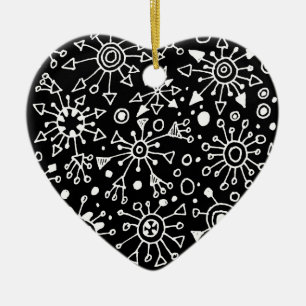 Ornement En Céramique Particules