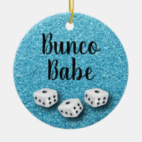Parties scintillantes bleues de Bunco de Faux