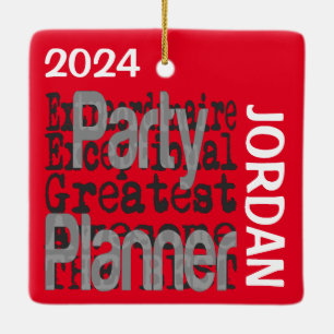 Ornement En Céramique Party Planner Extraordinaire PERSONNALISÉ
