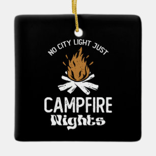 Ornement En Céramique Pas de lumière de la ville, juste des nuits de feu