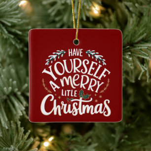 Ornement En Céramique Passez un joyeux petit Noël de vacances