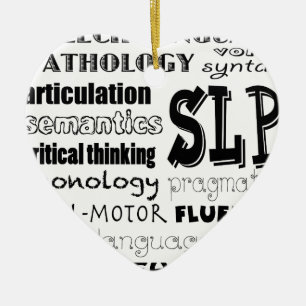 Ornement En Céramique Pathologiste du langage vocal