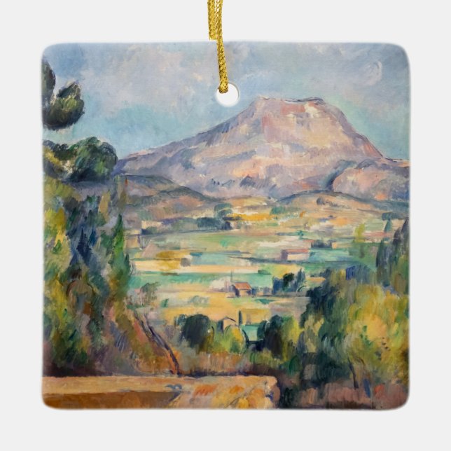 Ornement En Céramique Paul Cezanne - Mont Sainte-Victoire (Devant)