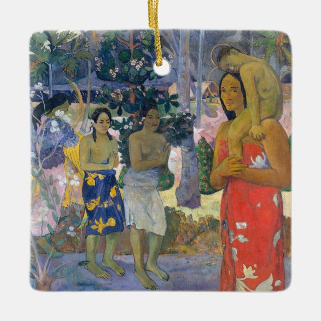 Ornement En Céramique Paul Gauguin - Hail Mary / Ia Orana Maria (Devant)