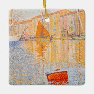 Ornement En Céramique Paul Signac - La Bouée Rouge, Saint-Tropez