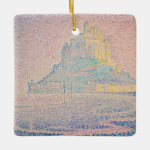 Ornement En Céramique Paul Signac - Mont Saint Michel Fog et Soleil