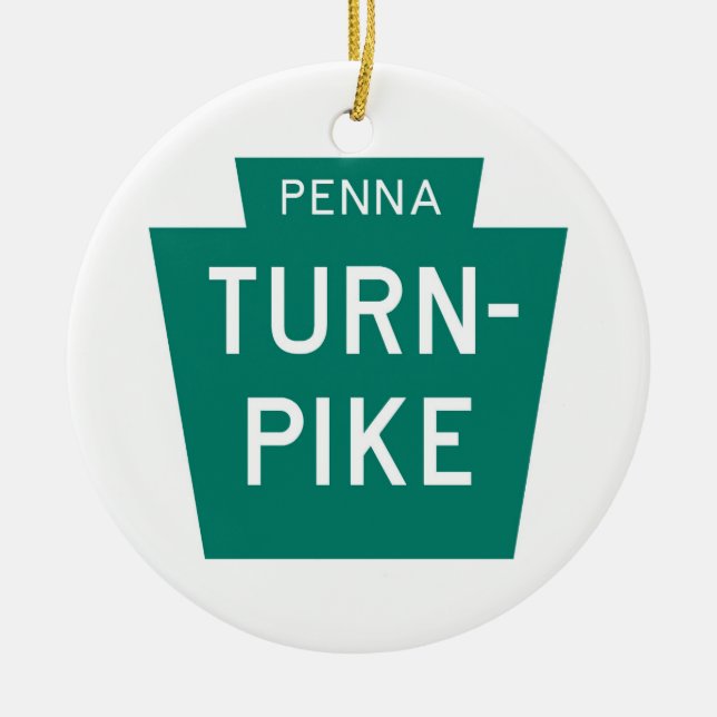 Ornement En Céramique Péage de la Pennsylvanie (Devant)