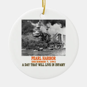 ORNEMENT EN CÉRAMIQUE PEARL HARBOR