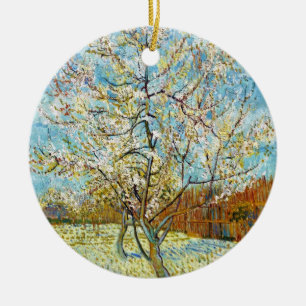 Ornement En Céramique Pêchers dans la fleur Vincent van Gogh