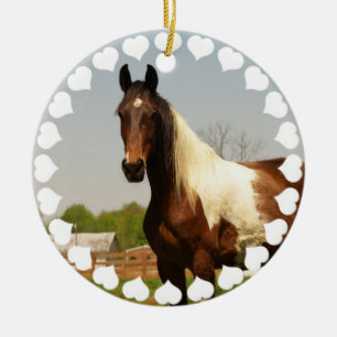 Ornement En Céramique Peignez l'ornement de cheval