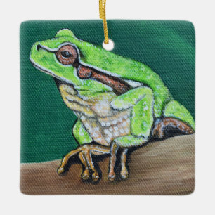 Ornement En Céramique Peinture à la grenouille