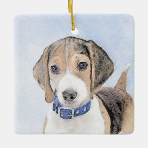 Ornement En Céramique Peinture beagle - Cute Original Chien Art