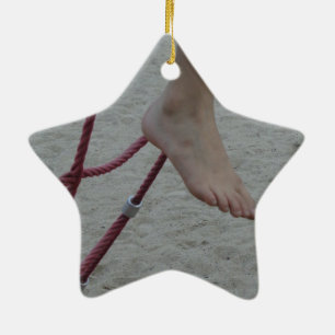 Ornement En Céramique pendaison pied escalade cadre pieds terrain de jeu